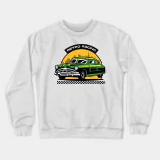 Retro Racing Badge Crewneck Sweatshirt